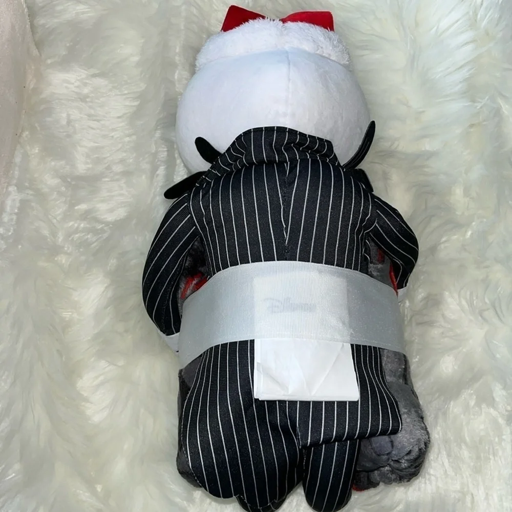 🆕 Nightmare Before Christmas Jack Skellington Plush Doll & Throw Holiday Santa